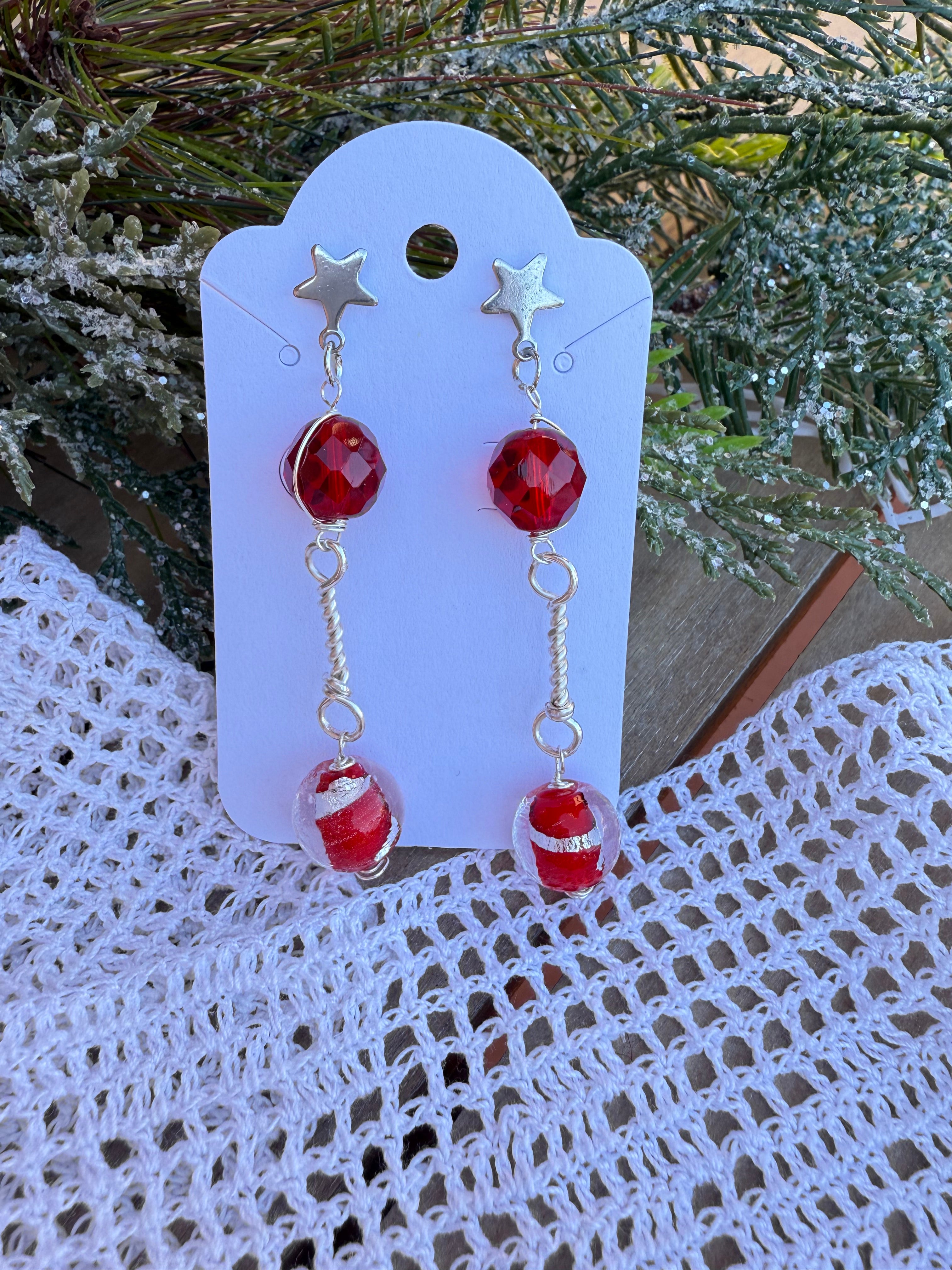 Red Ember Dangles