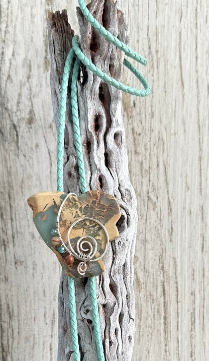 Wild Poppy Bolo Tie- Set
