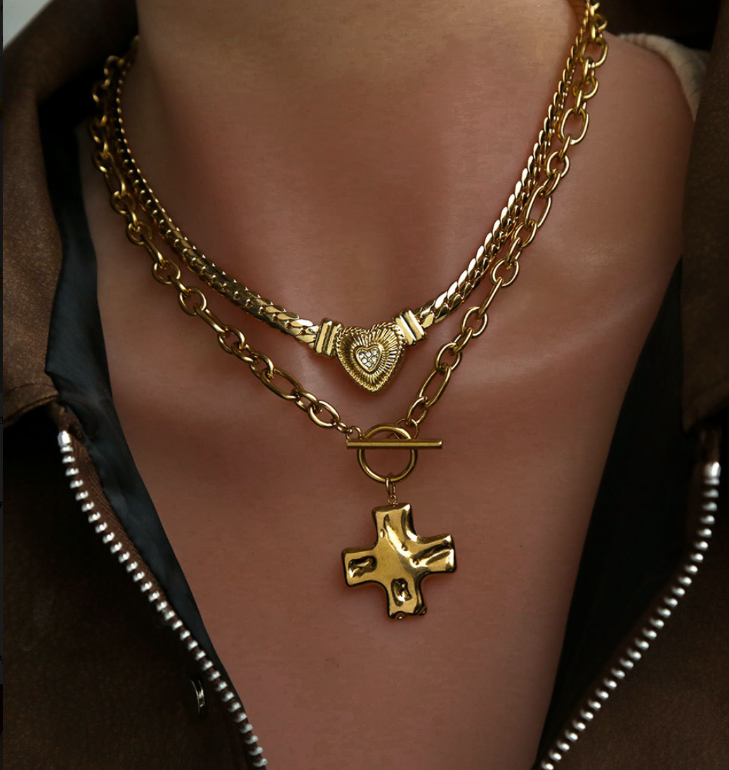 True North Cross Necklace