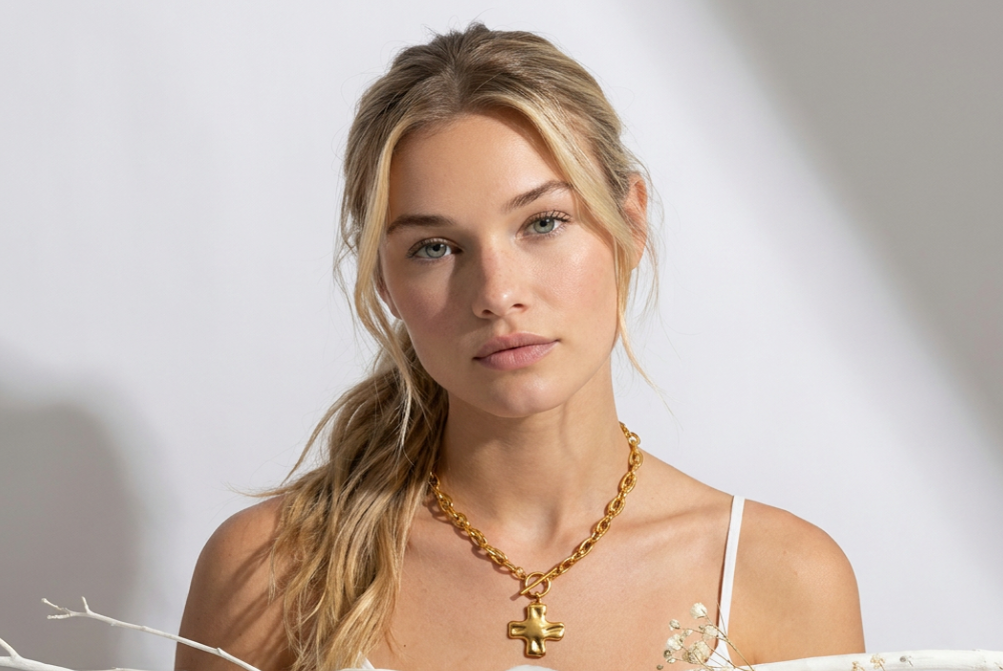 True North Cross Necklace